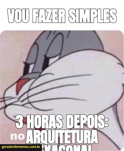 Meme criado a partir de Pernalonga Não