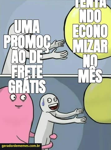 Meme criado a partir de Balão Fugindo