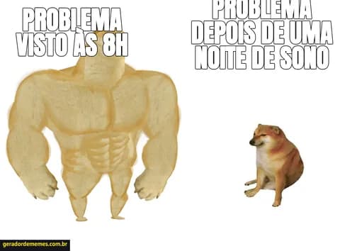 Meme criado a partir de Cachorro Grande, Cachorro Pequeno