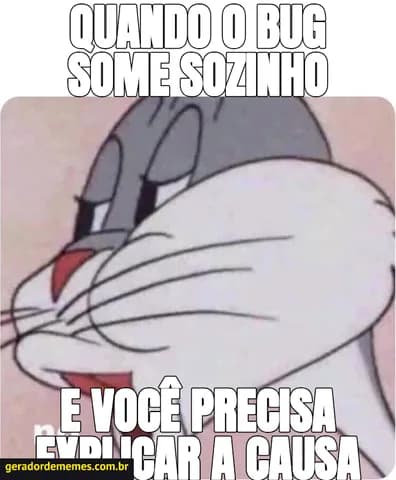 Meme criado a partir de Pernalonga Não