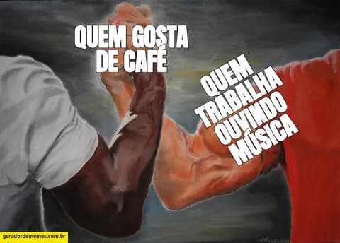 Meme criado a partir de Aperto de Mão Épico