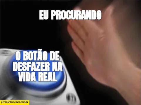 Meme criado a partir de Botão Vazio