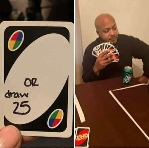 Compre 25 Cartas (Uno)
