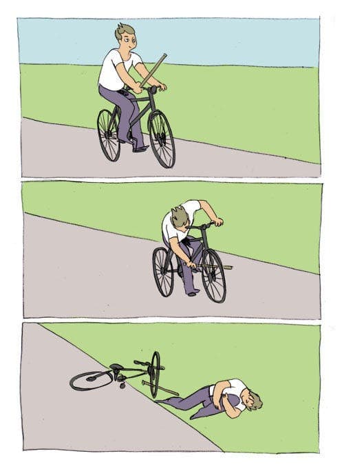 Queda de Bicicleta