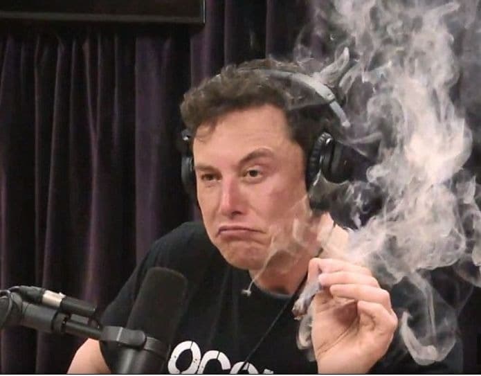 Elon Musk Fumando