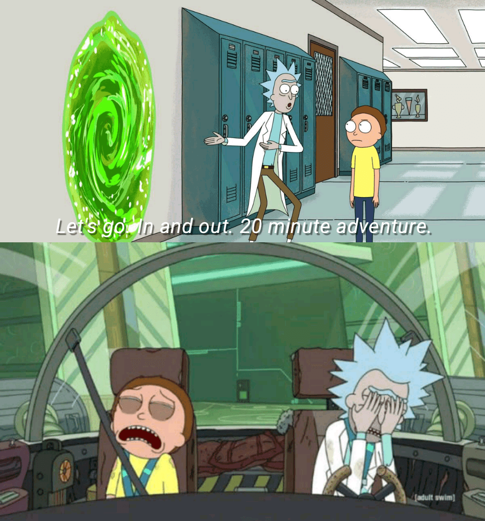 Aventura de 20 Minutos Rick and Morty