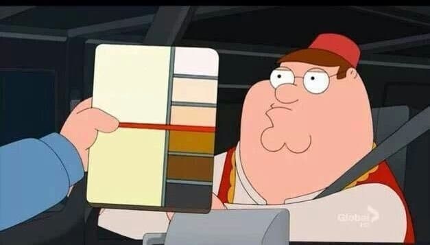 Gráfico de Cores Peter Griffin
