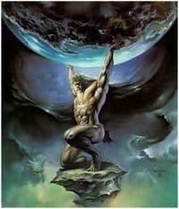 Atlas Segurando A Terra