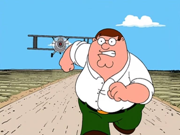 Peter Griffin Fugindo