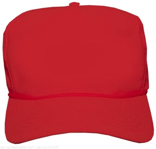 Boné Vermelho MAGA Em Branco