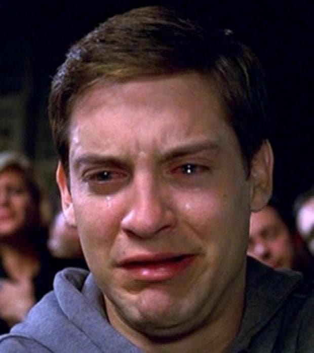 Peter Parker Chorando