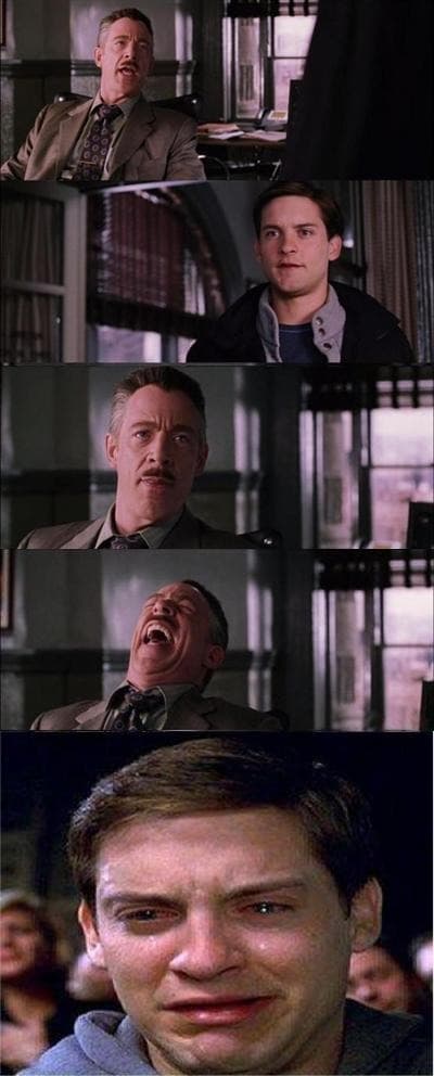 Peter Parker Em Lágrimas